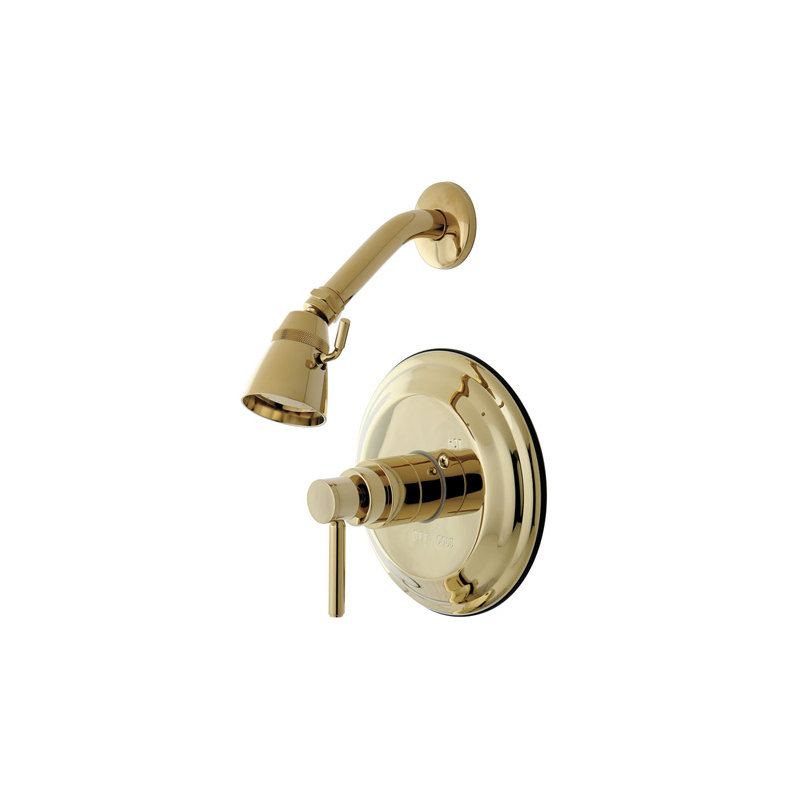 South Beach Pressure Balance Shower Faucet Trim, Polished Brass