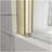 55"-60" W x 72" H Brushed Gold Reversible Installation Double Bypass Sliding Shower Door,Aluminium Alloy Frame,1/4"(6MM) Tempered Glass With Nano Explosion-proof Membrance,Easy Installation-122862287