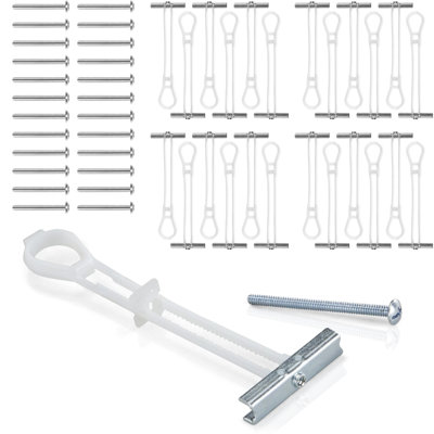 CondoMounts UNIVERSAL Wall Mounting Kit,NO-Stud/Steel/Metal Stud,Holds 90lbs,25 Elephant Anchor Set -  Condo Mounts, TBE1426