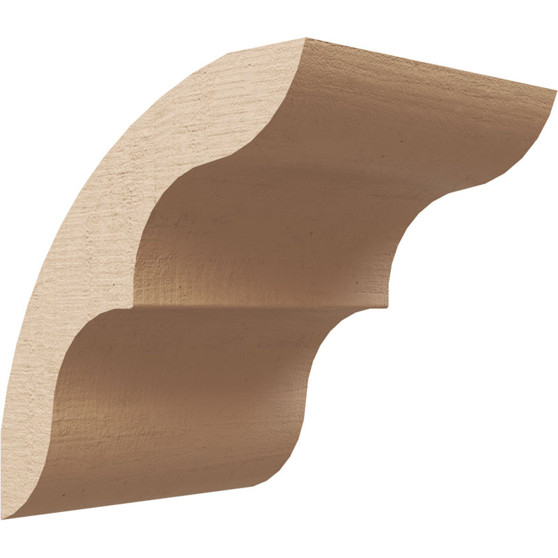 Timberthane Rough Cedar Faux Wood Ozark Knee Brace, 5"W x 6"D x 6"H, Primed Tan, 6" H x 5" W x 6" D