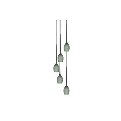 Izza 5 - Light Black Cluster Pendant