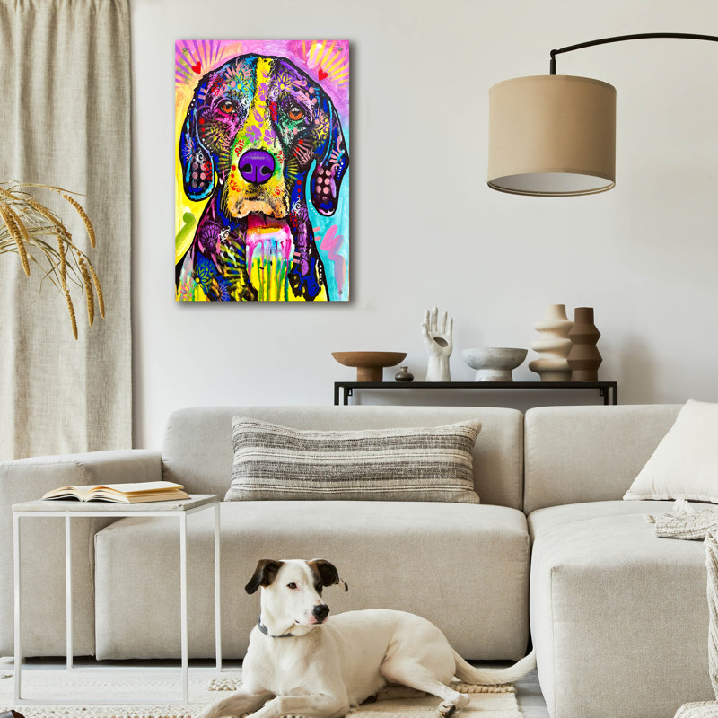 «Love Is Kindness» par Dean Russo, H 36 po x l 24 po x P 0,2 po