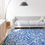 Tapis bleu en polyester tissé à la machine Sportsglyphs-98943917