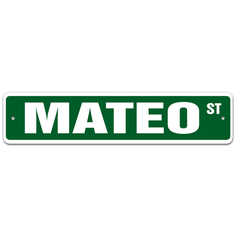Plaque de rue Beaufort, H 7 po x l 30 po x P 0,1 po