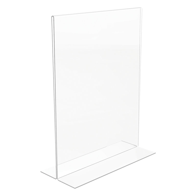 Porte-affiche de bureau double face Classic Image, plastique, 8 1/2 x 11