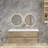 58.6'' Double Bathroom Vanity with Plastic Top-1623966159