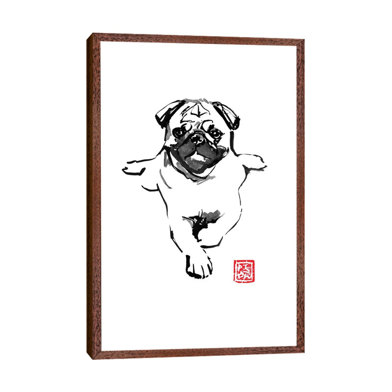 Carlin by Péchane - Print on Canvas, Classic Brown Wood Framed, 66.04 cm H x 45.72 cm W