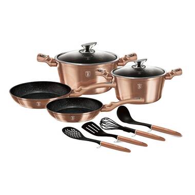 Tower Cerastone 8 - Piece Non-Stick Aluminium Cookware Set & Reviews