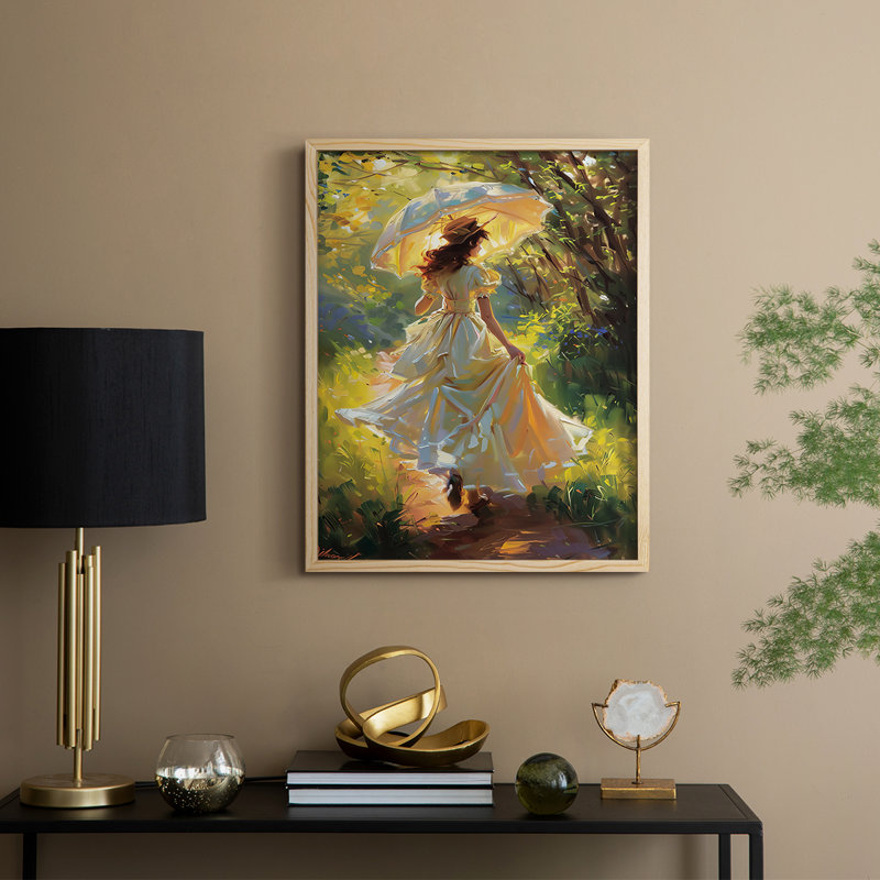 Reproduction encadrée «WOMEN Series Dccxxxxx» - bois massif, Naturel, H 11 po x l 9 po