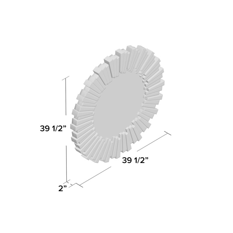 Miroir rond Wheless, H 39,5 po x l 39,5 po