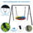 Swing Set with 40 Inch Saucer Tree Swing