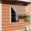 Pare-soleil rétractable pour balcon et patio, accoudoir rabattable de 6 pi, protection, aluminium robuste, blanc crème