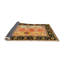 Tapis contemporain brun / noir / jaune-209764091