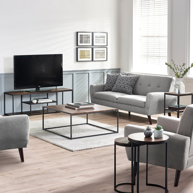 Aeris Round Nesting Tables, Sonoma Oak