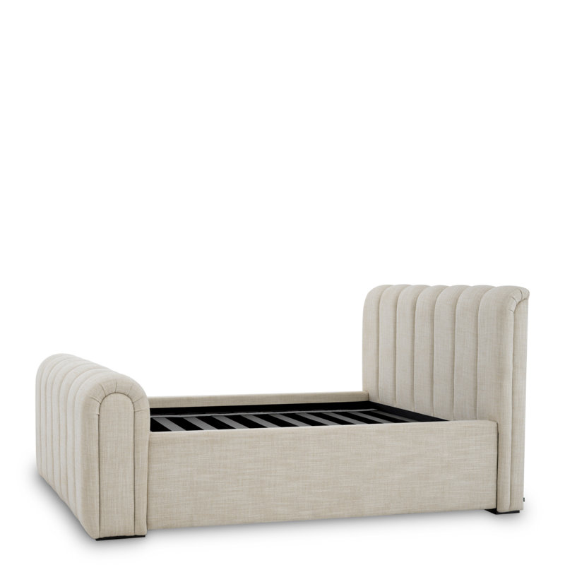 Bed Frame Kayden Albury Beige, Queen