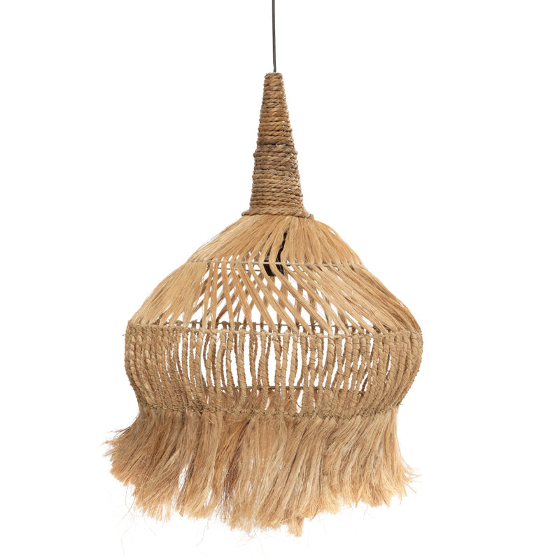 70cm H Abaca Grass Novelty Lamp Shade ( Uno ) in Natural
