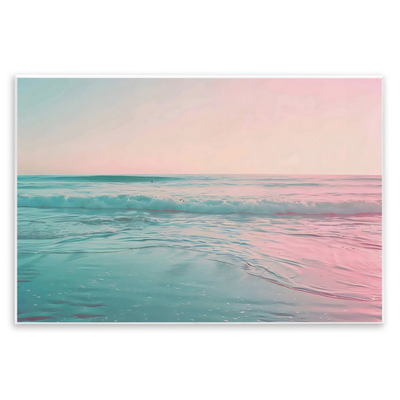 Plaque murale Sunset Collision Seascape, design par LSR Design Studio, H 13 po x l 19 po