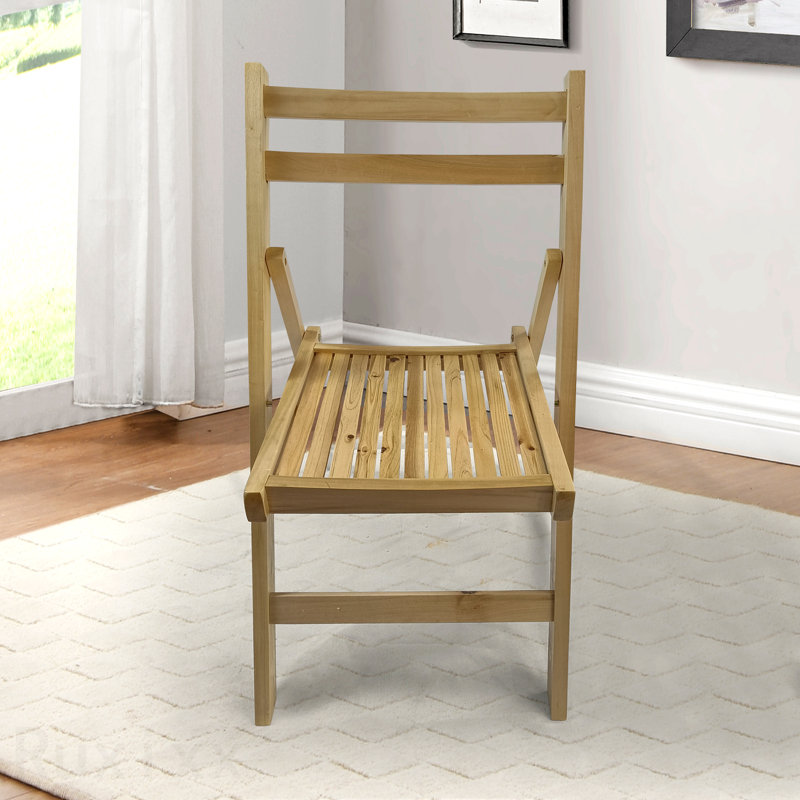 Chaise pliante en bois à lattes Furniture, ensemble de 4, chaise pliante, style pliable
