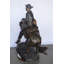 Statue géante en bronze de cowboy Remington - Taille: L 66 po x l 30 po x H 58 po.