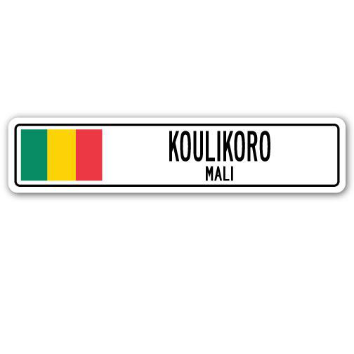 Panneau de signalisation en aluminium Koulikoro, Mali, H 4 po x l 18 po x P 1 po
