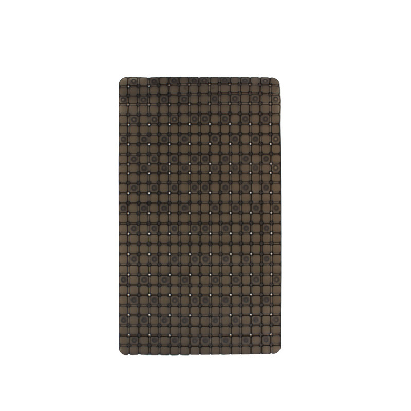 Douche antidérapante en PVC Splash Earth Ahmina, Gris