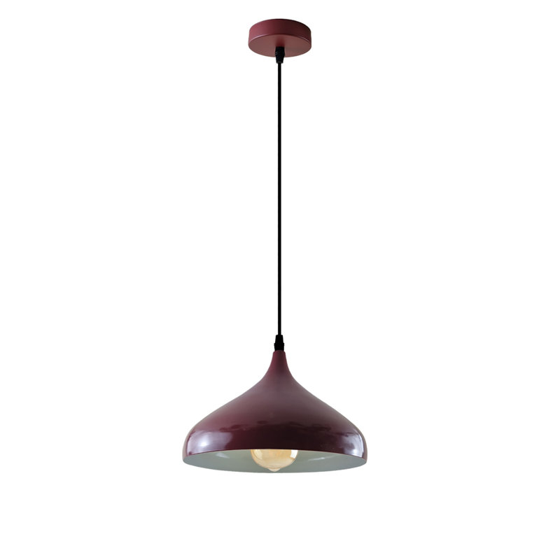 Giroux 1 - Light Burgundy Single Pendant, Yes