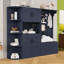 Armoire d'entrée avec tablettes et 4 crochets-309155759