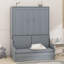 Queen Size Murphy Bed With Cushion-107287447
