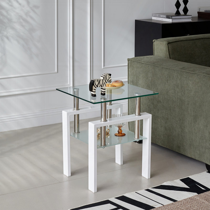 2-Layers Small Table with Storage