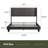 Nestl Wingback Diamond Upholstered Platform Bed-101072303-101072301