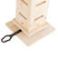 Arbre à chat de 9 à 9 pieds de hauteur réglable, condo vertical à plusieurs niveaux pour chat, centre d'activité avec cadre d'escalade et tablettes pour chats d'intérieur, naturel