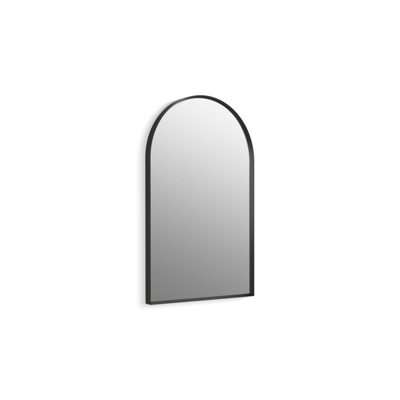 Essential 24 In. X 36 In. Arch Framed Mirror, Matte Black, 32" x 20"