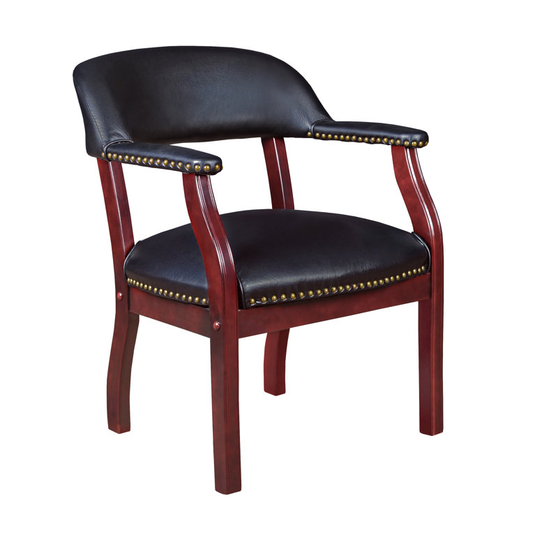 Chaise avec accoudoirs en tissu Nichael, Noir, Non inclus