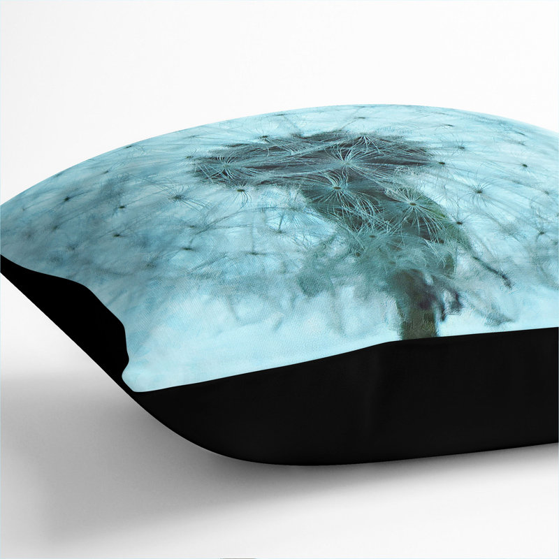 Dandelion Seeds Vol.9 Painting Square Throw Cushion, Black, 40cm H x 40cm W x 15cm D