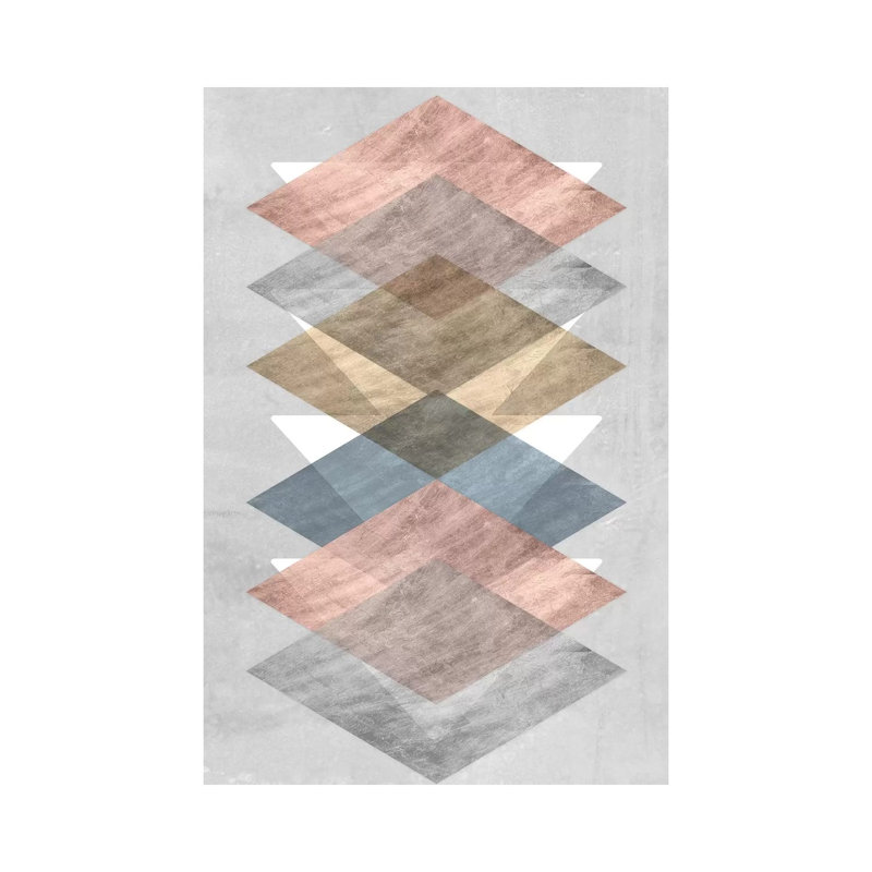 Diamond Allign II by Jennifer Goldberger - Wrapped Canvas Print, 46cm H x 31cm W