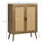 Sideboard Buffet Cabinet With Rattan Doors