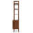 4-Tier Wood Bookcase with Doors