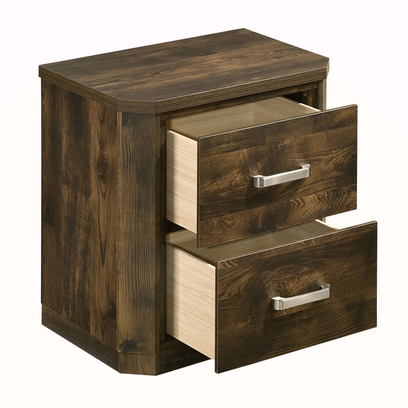 Table de chevet 2 tiroirs Rustic