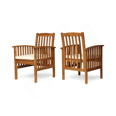 CASA ACACIA DINING CHAIR,2PCS with 2 Cushions