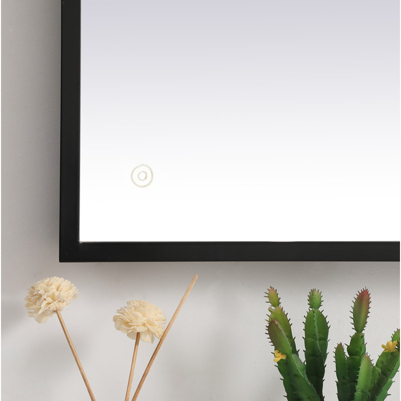 Miroir Piche, 27 po x 36 po, Noir