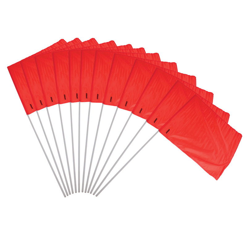 Ensemble de drapeaux de couleur Pacific Play Tents - rouge (12 par ensemble), Rouge