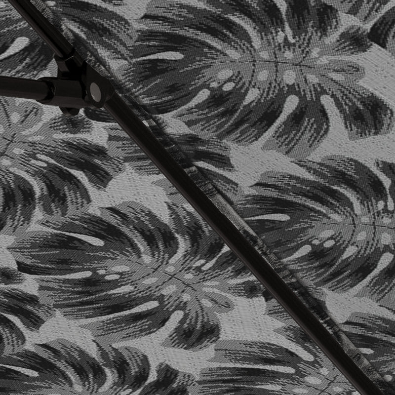 Parasol de marché 9 pi Astraea, Palmier graphite - Pacifica Premium