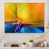 White Floater Framed