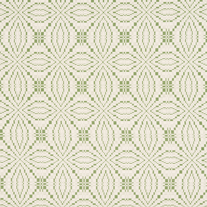 Francestown Coverlet Fabric, Leaf