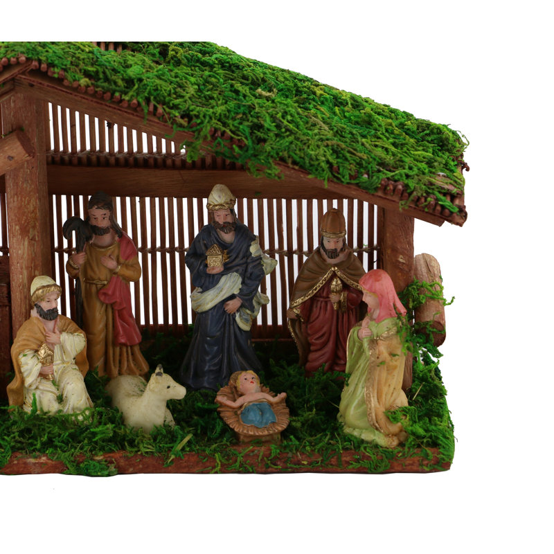 Crèche de Noël en bois
