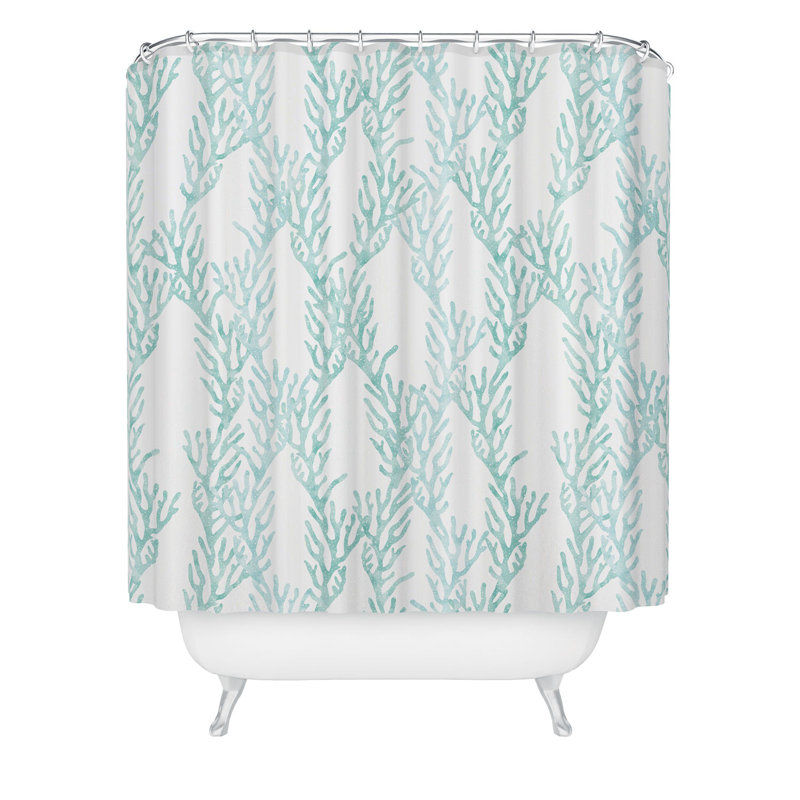 Rideau de douche Ninola Design, Teal Abstract