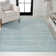 Montral Minimalist Stripe Turquoise/Cream Rug