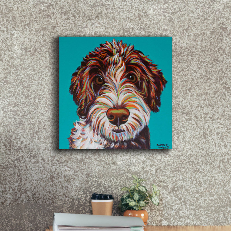 «Colorful Doodle» par Carolee Vitaletti, art mural sur toile, H 18 po x l 18 po x P 0,75 po