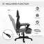 Fauteuil de bureau ergonomique massant gris classique avec hauteur réglable et repose-pieds inclinable