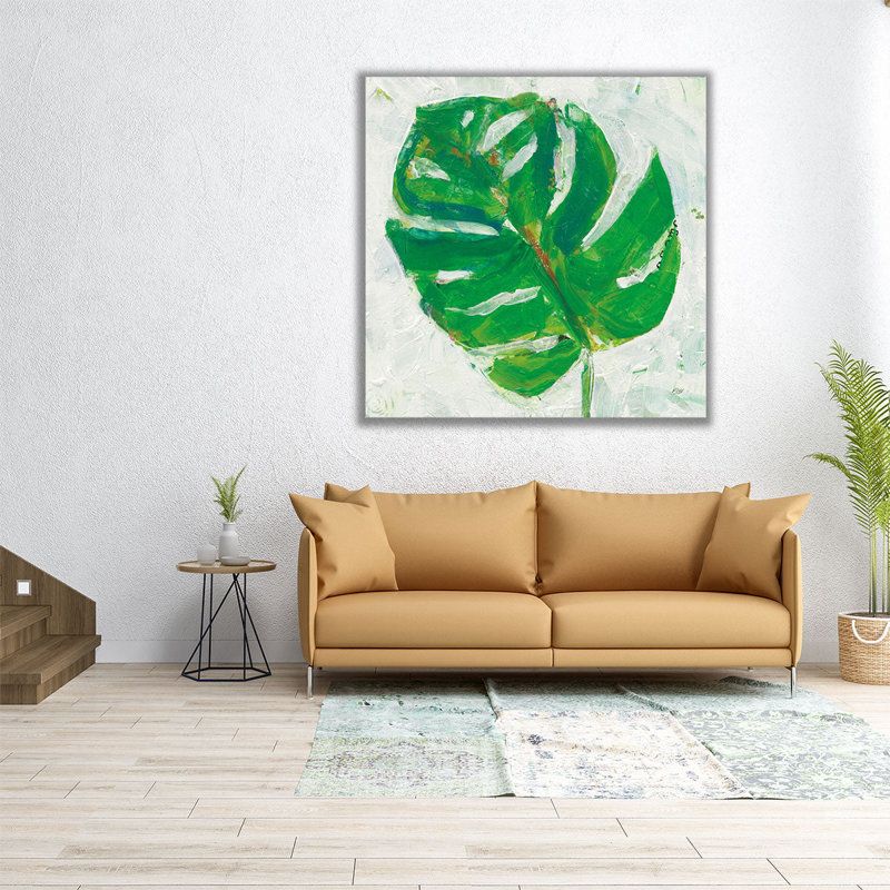 «Single Leaf Play II», reproduction d'art sur toile, H 12 po x l 12 po